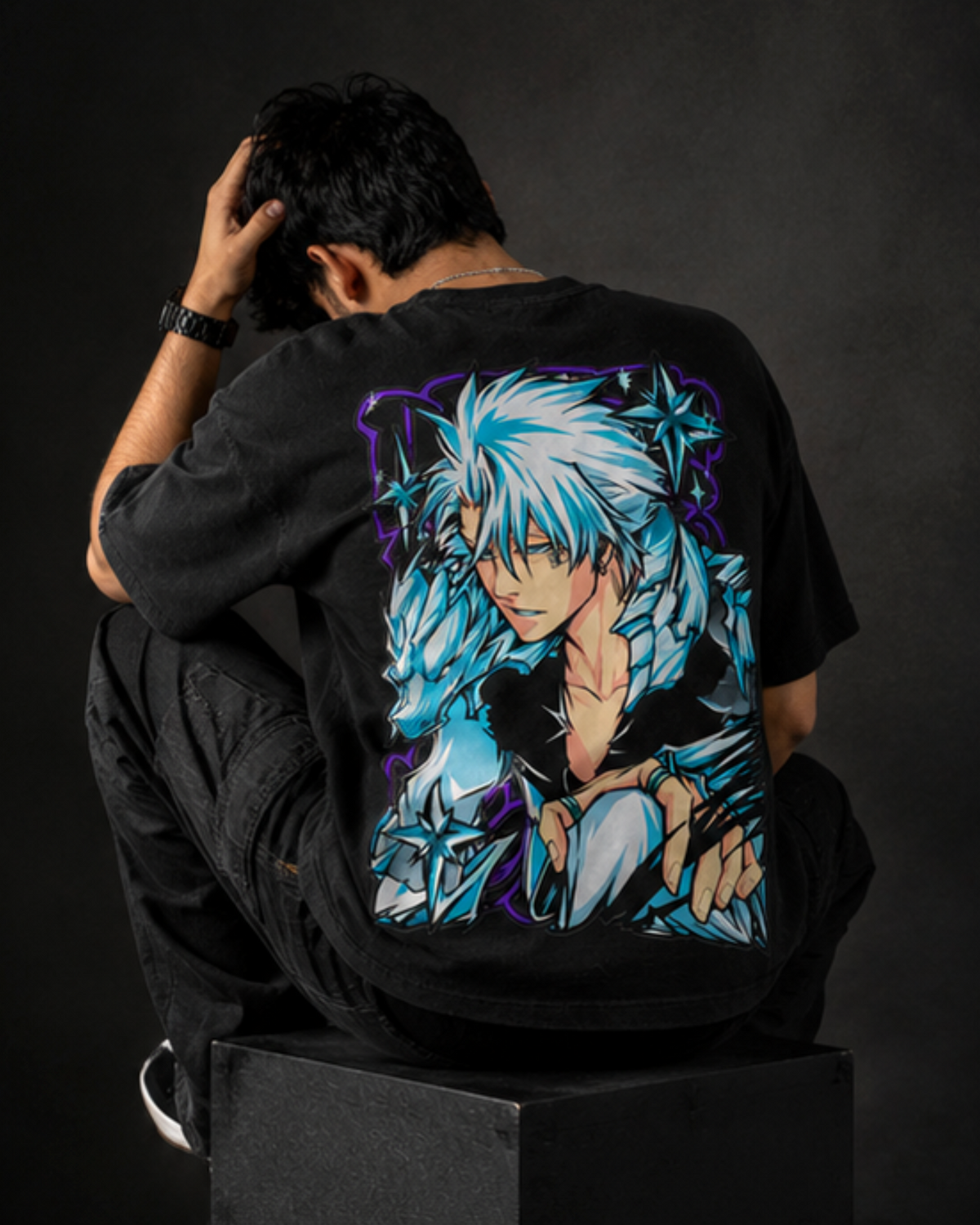 Toshiro Hitsugaya Oversized Anime T-Shirt – Bleach Edition