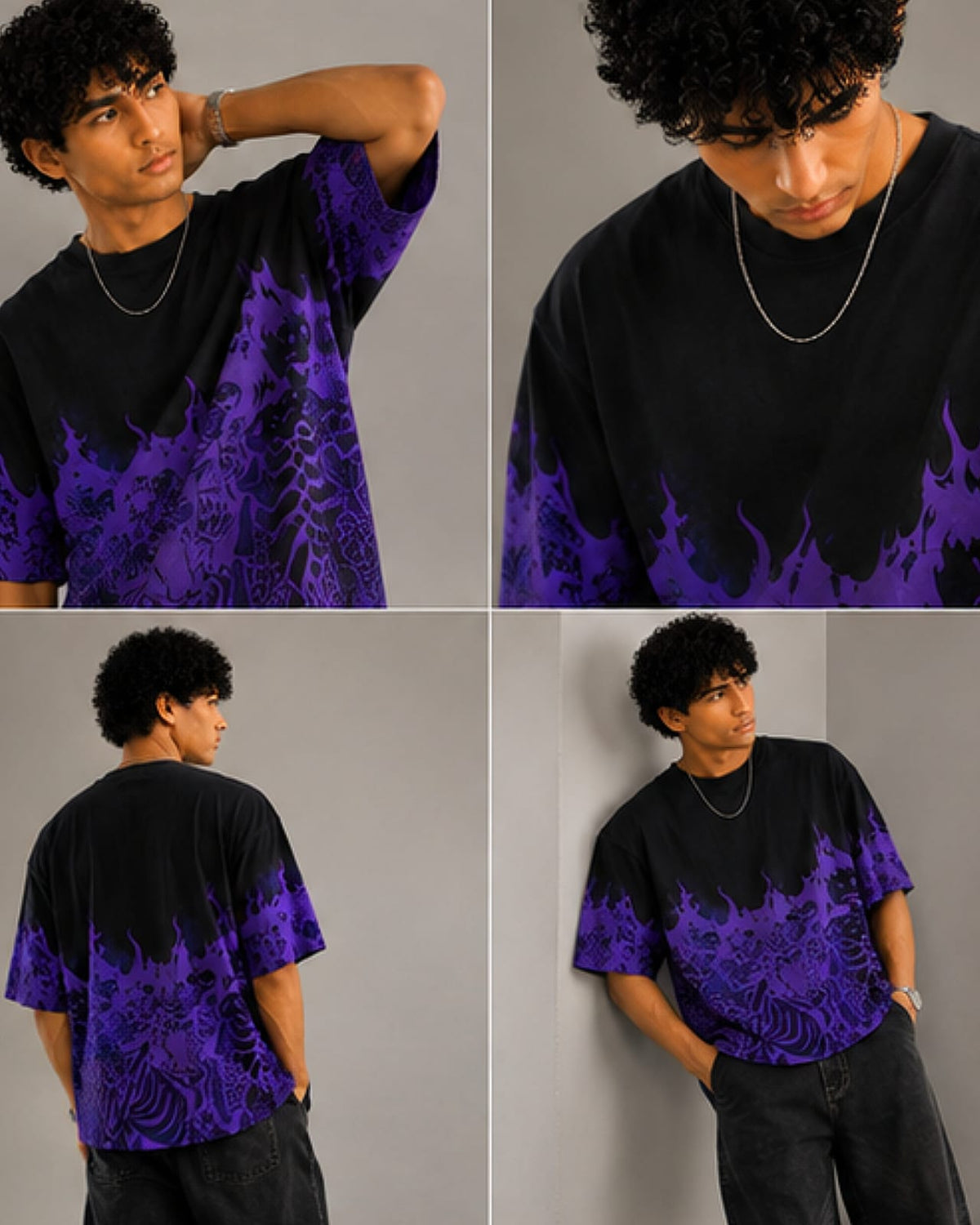 Shadow Flame Oversized T-Shirt.