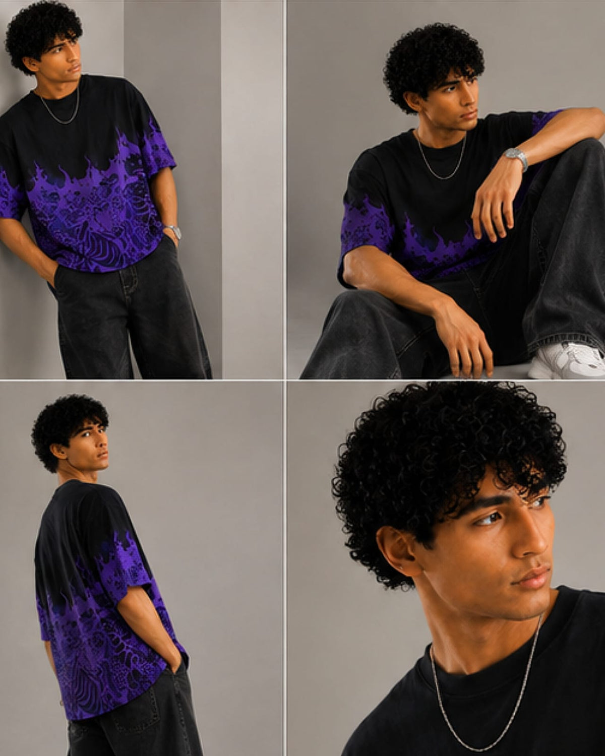 Shadow Flame Oversized T-Shirt.