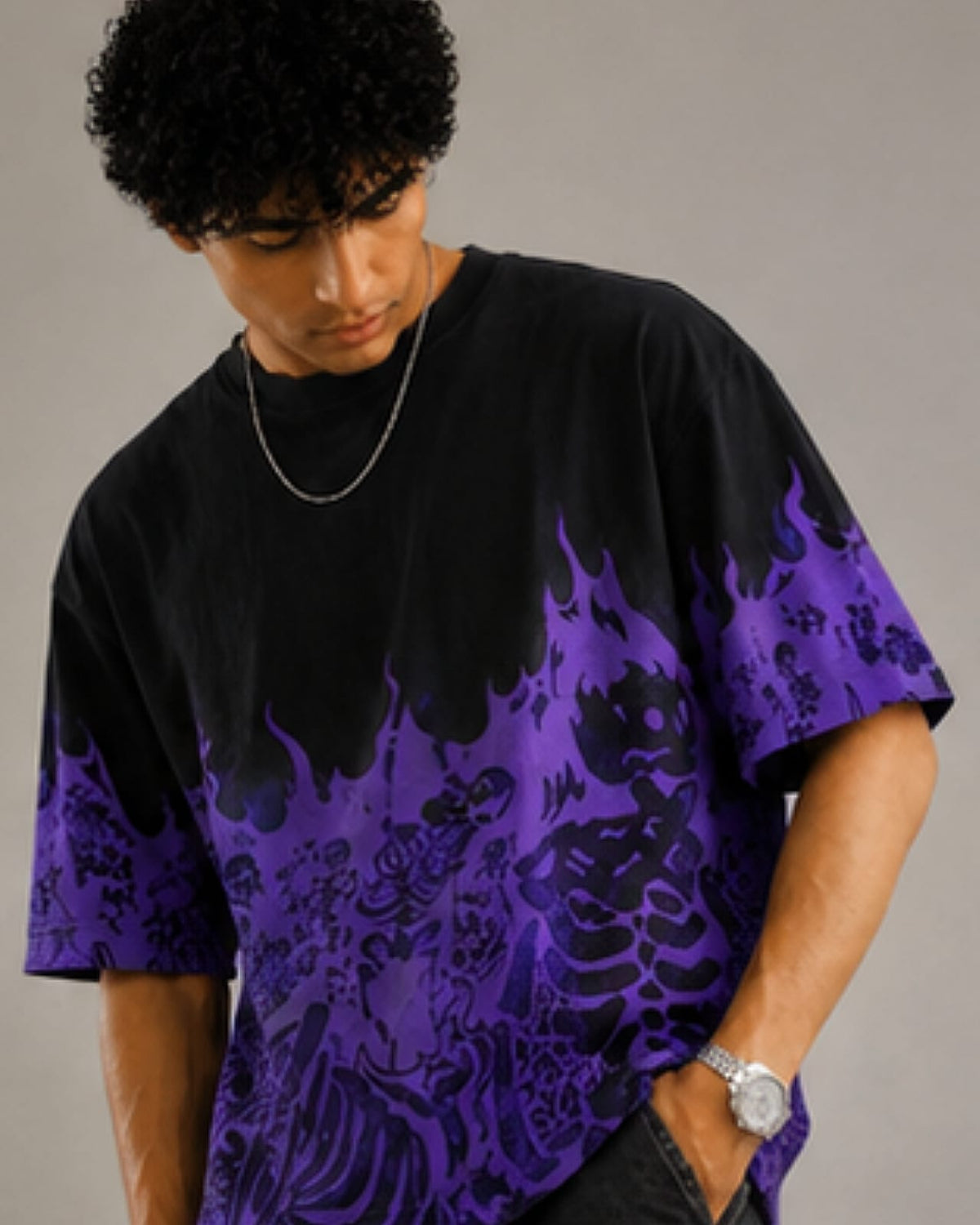 Shadow Flame Oversized T-Shirt.