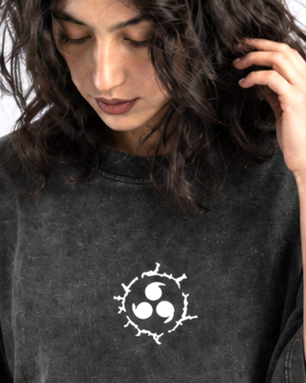 Sasuke Acid Wash Oversized T-Shirt