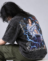 Sasuke Acid Wash Oversized T-Shirt