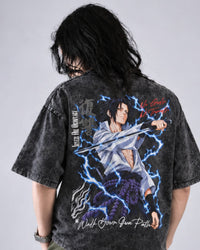 Sasuke Acid Wash Oversized T-Shirt