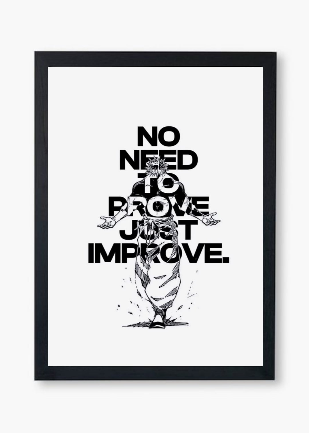 NO NEED TO PROVE — JUST IMPROVE
